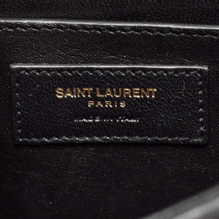 مملوكة مسبقًا Saint Laurent Black Quilted Leather Medium Vicky Shoulder Bag