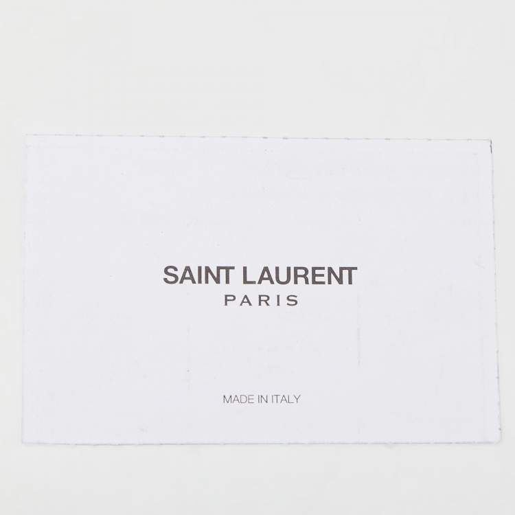 Pre Owned Saint Laurent Burgundy Matelassé Leather Large Monogram Envelope Shoulder Bag