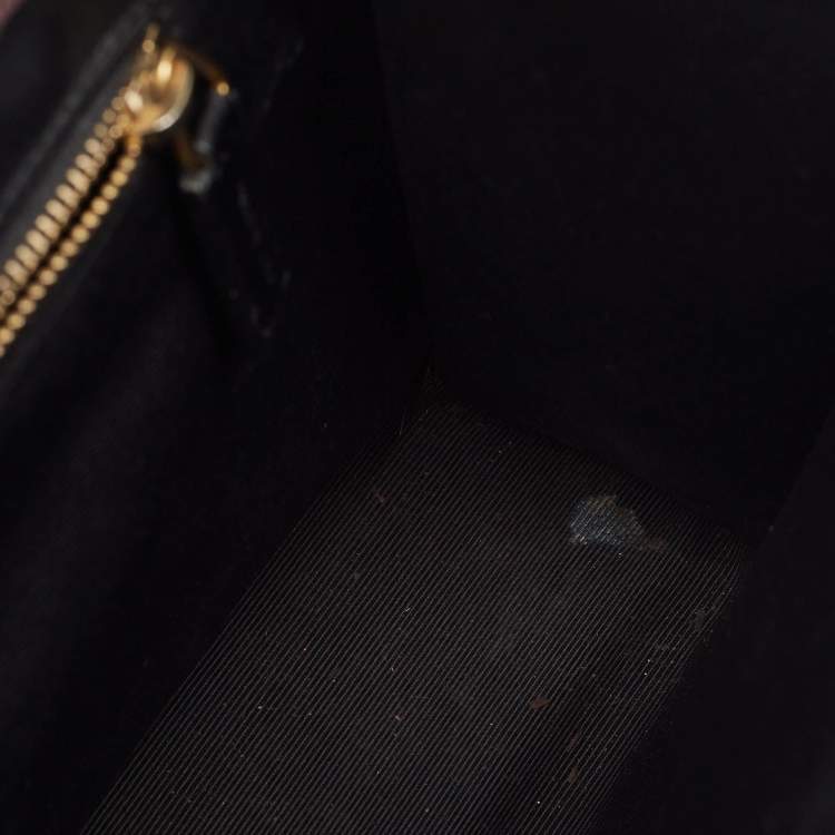 Pre Owned Saint Laurent Burgundy Matelasse Leather Large Monogram Envelope Shoulder Bag
