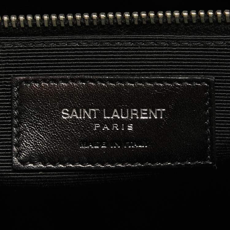 Pre Owned Saint Laurent Taupe Leather Small Classic Sac De Jour Tote