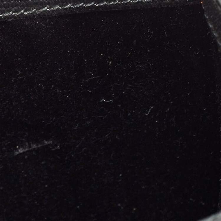 Pre Owned Saint Laurent Black Leather Y-Ligne Clutch