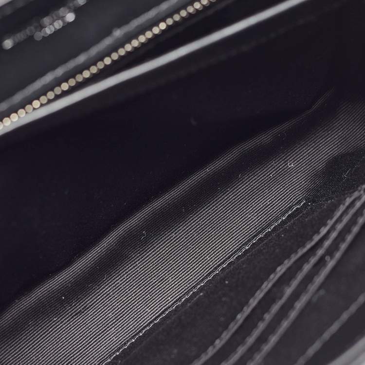 Pre Owned Saint Laurent Black Quilted Leather Toy Loulou Crossbody Bag