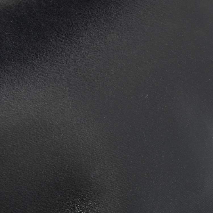 Pre Owned Saint Laurent Black Leather Medium Manhattan Tote