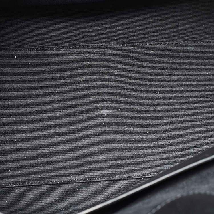 Pre Owned Saint Laurent Black Leather Medium Manhattan Tote