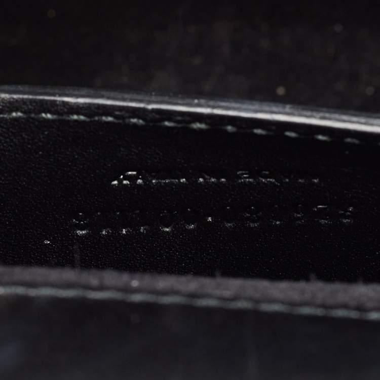 مملوكة مسبقًا Saint Laurent Black Leather Kate Tassel Clutch