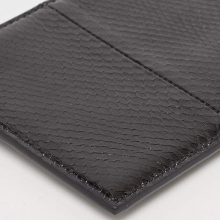Pre Owned Saint Laurent Black Ayers Watersnake Leather Chain Pouch
