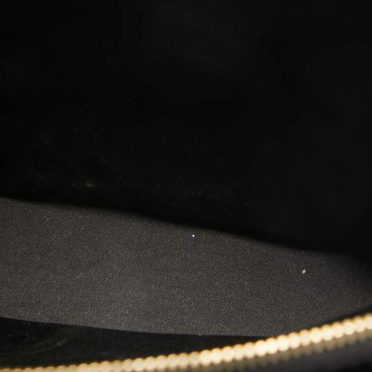 Pre Owned Yves Saint Laurent Black Patent Leather Uptown Satchel
