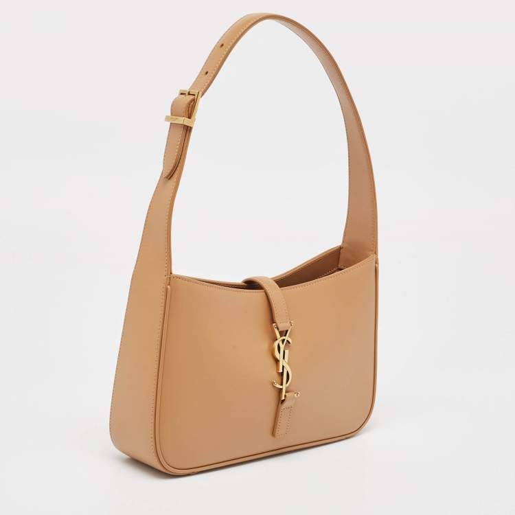 Pre Owned Saint Laurent Brown Leather Le 5 À 7 Hobo