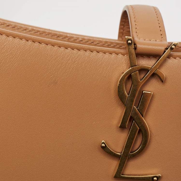 Pre Owned Saint Laurent Brown Leather Le 5 À 7 Hobo