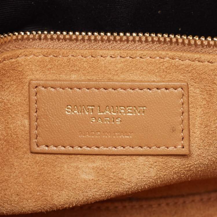 Pre Owned Saint Laurent Brown Leather Le 5 À 7 Hobo