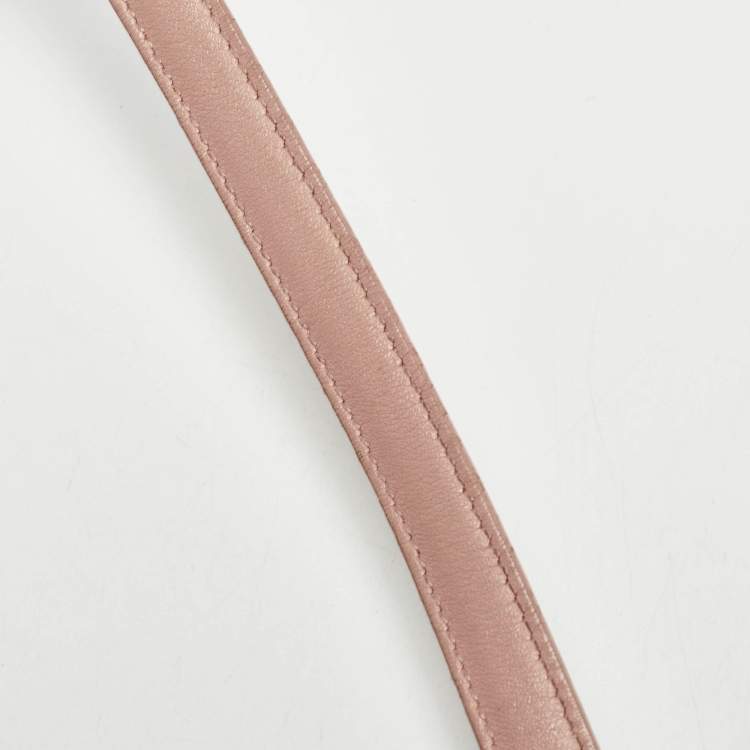 Pre Owned Saint Laurent Old Rose Leather Nano Classic Sac De Jour Tote