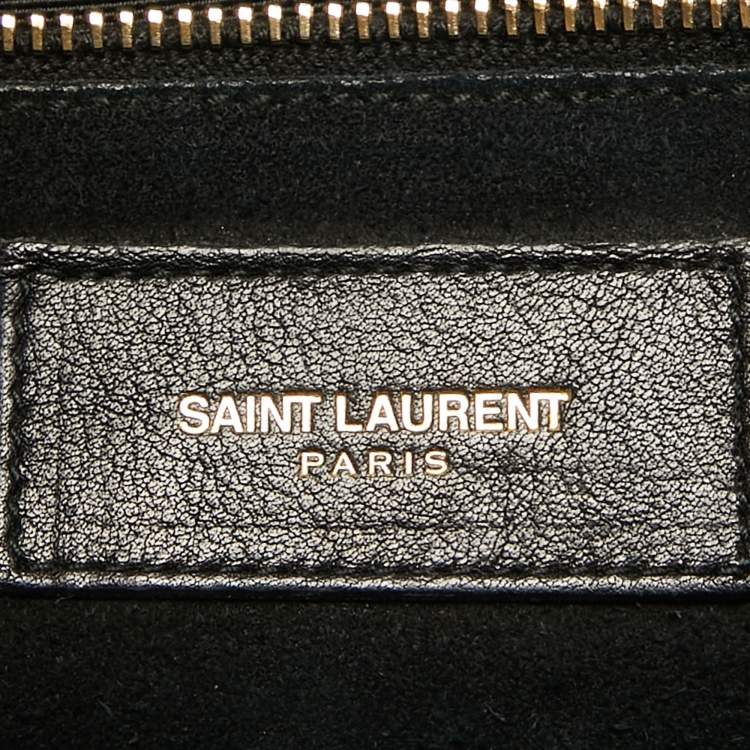Pre Owned Saint Laurent Black Leather Small Classic Sac De Jour Tote
