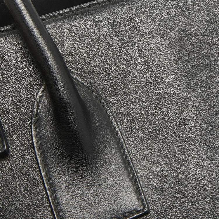 Pre Owned Saint Laurent Black Leather Small Classic Sac De Jour Tote