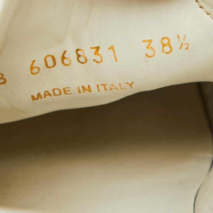 Pre Owned Saint Laurent Paris White Leather Court Classic Low Top Sneakers Size 38.5
