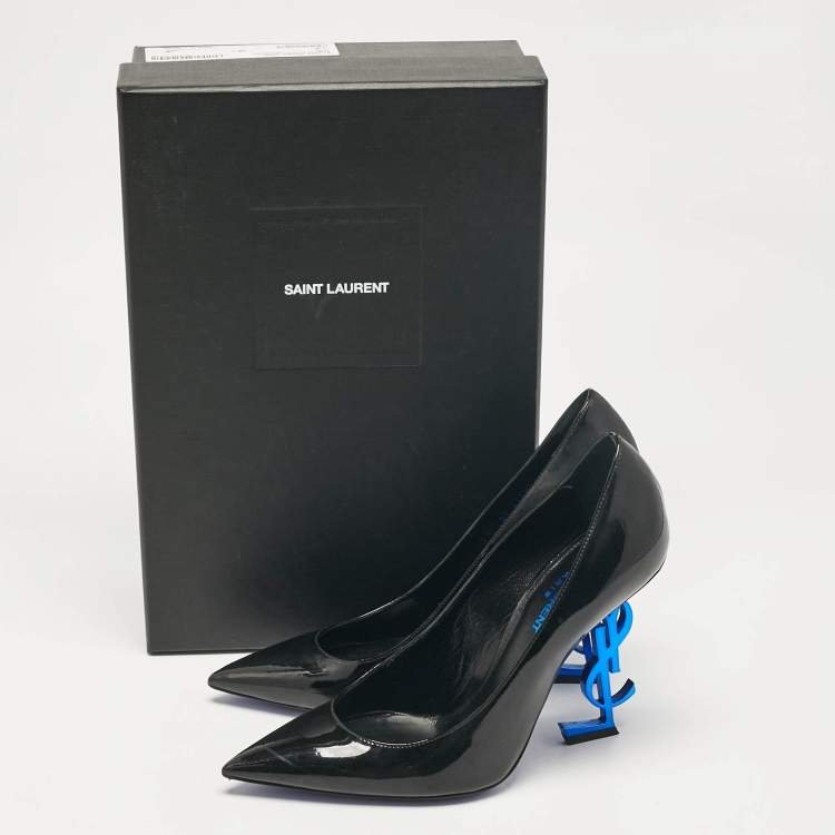 مملوكة مسبقًا Saint Laurent Black Patent Leather Opyum Pumps Size 38.5