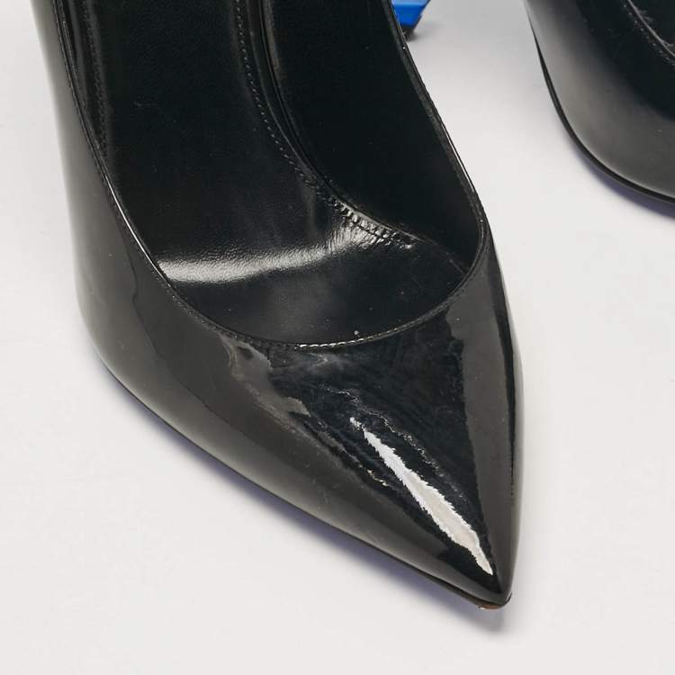 مملوكة مسبقًا Saint Laurent Black Patent Leather Opyum Pumps Size 38.5