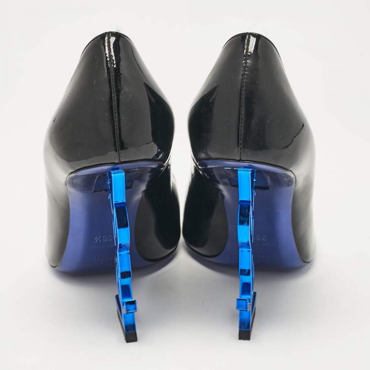 مملوكة مسبقًا Saint Laurent Black Patent Leather Opyum Pumps Size 38.5