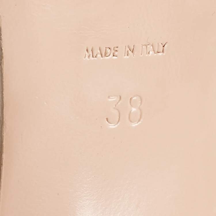 Pre Owned Saint Laurent Light Pink Patent Leather Tribute Platform Sandals Size 38