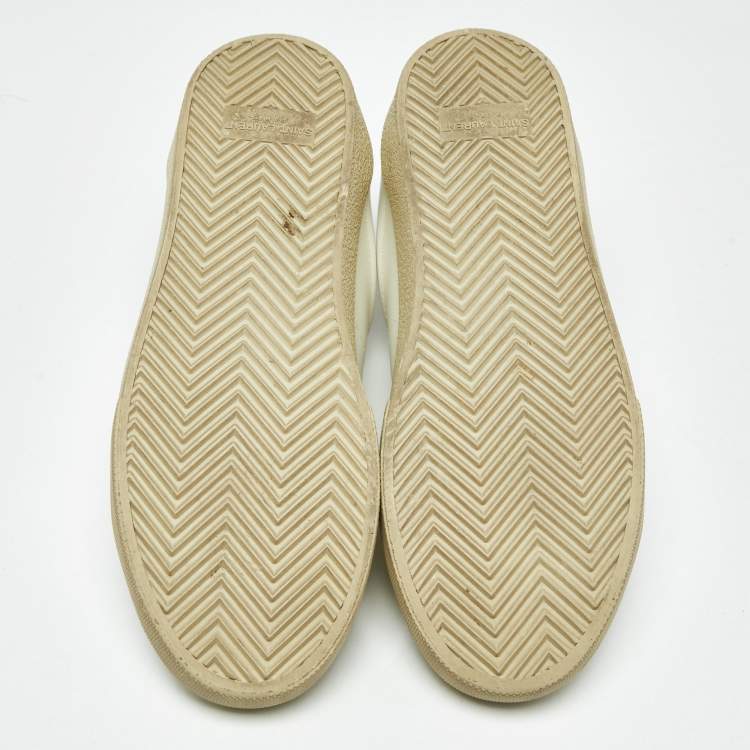 Pre Owned Saint Laurent White Leather Court Classic Sneakers Size 39