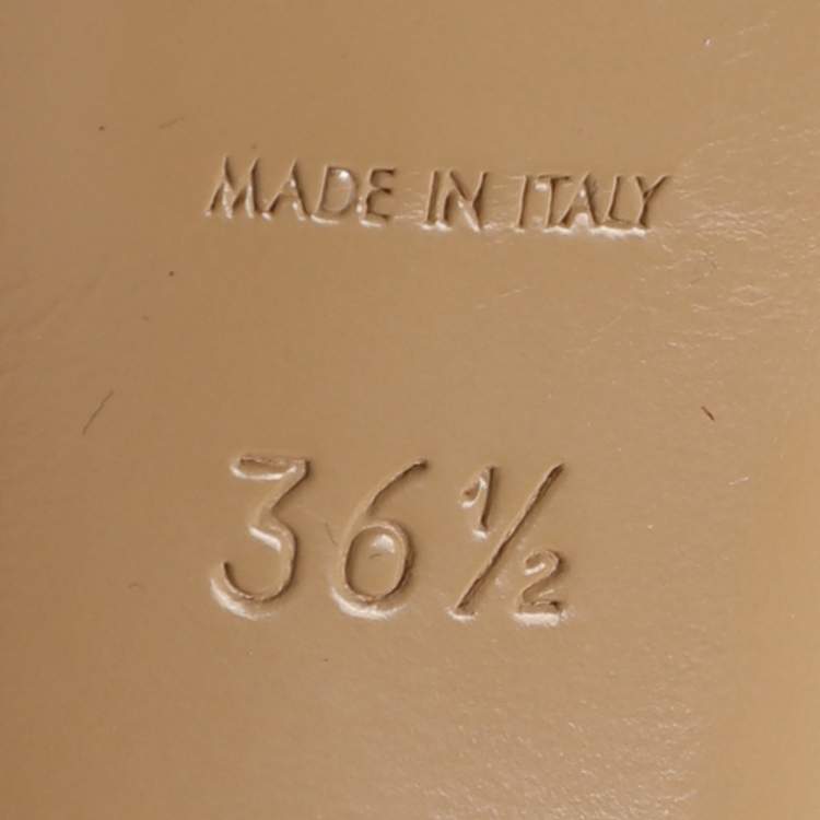 مملوكة مسبقًا Saint Laurent Beige Patent leather Tribute Sandals Size 36.5