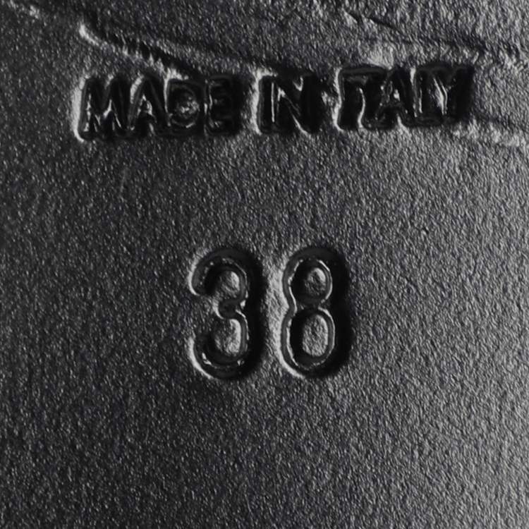 Pre Owned Saint Laurent Paris Black Suede Gladiator Sandals Size 38