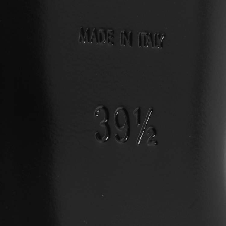 Pre Owned Saint Laurent Paris Candy Size 39.5 Blue Denim Ankle Strap Platform Sandals