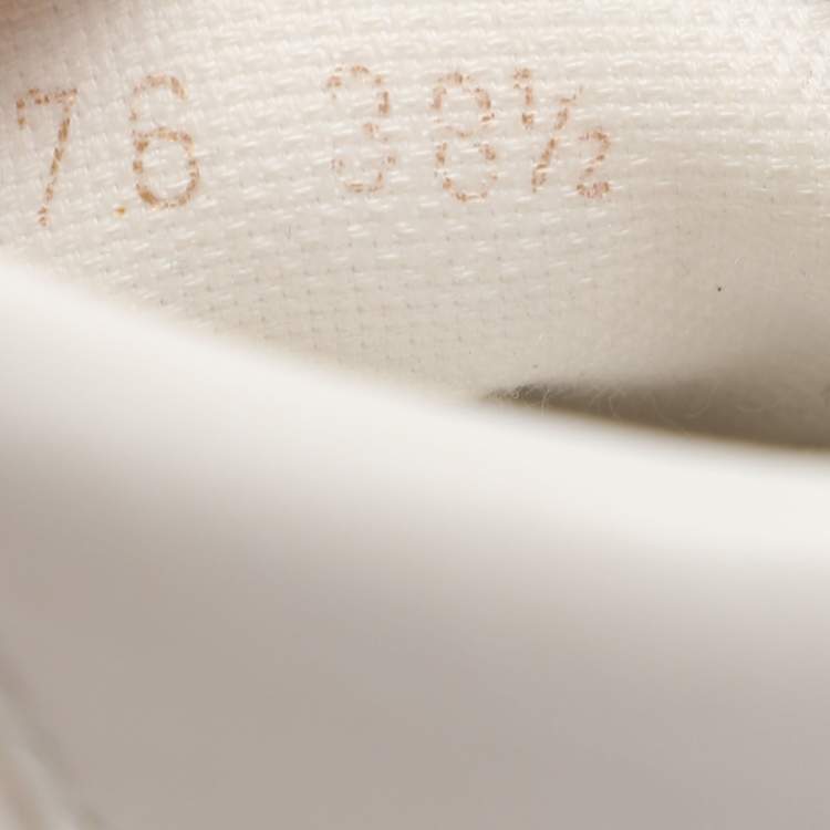 مملوكة مسبقًا Saint Laurent Malibu Size 38.5 White Canvas High Top Sneakers