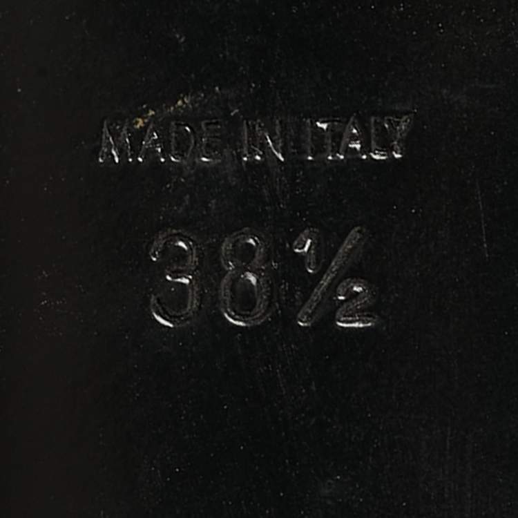 Pre Owned Saint Laurent Loulou Size 38.5 Red Patent Leather Slide Sandals