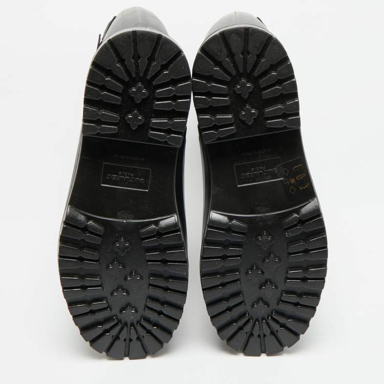 Pre Owned Saint Laurent Wellington Size 37 Black Rubber Rain Boots