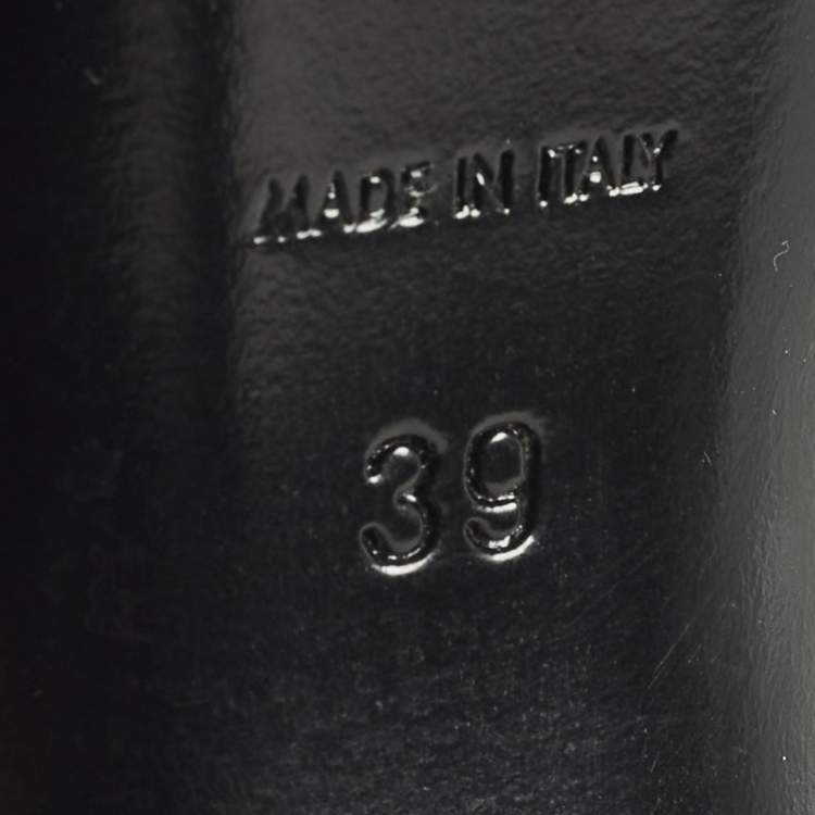 Pre Owned Saint Laurent Paris Raven Size 39 Black Satin Slingback Pumps