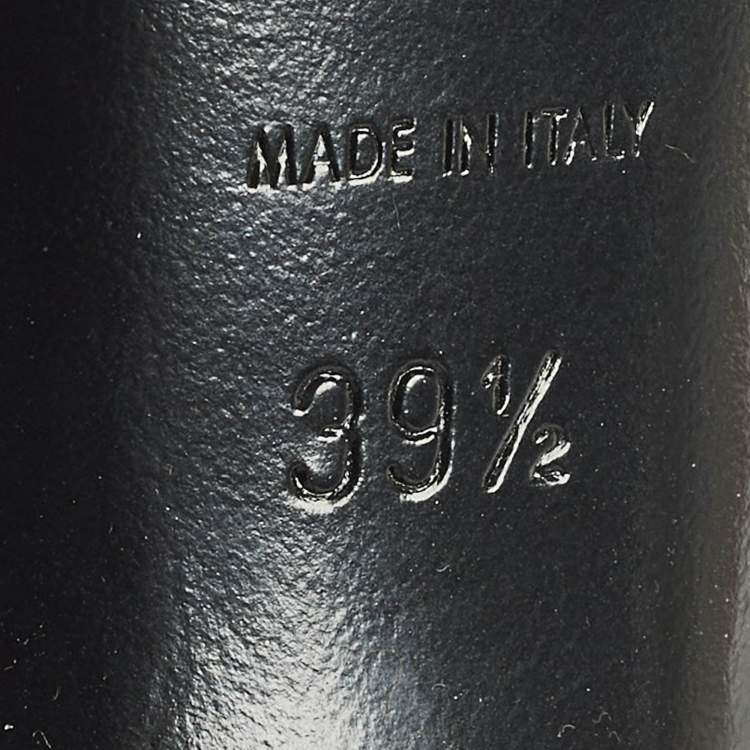 Pre Owned Saint Laurent lila110 Size 39.5 Grey Satin Ankle Strap Sandals