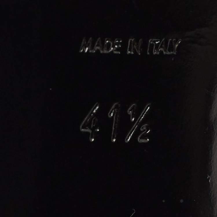 Pre Owned Saint Laurent Tribute Size 41.5 Black Leather Ankle Strap Sandals