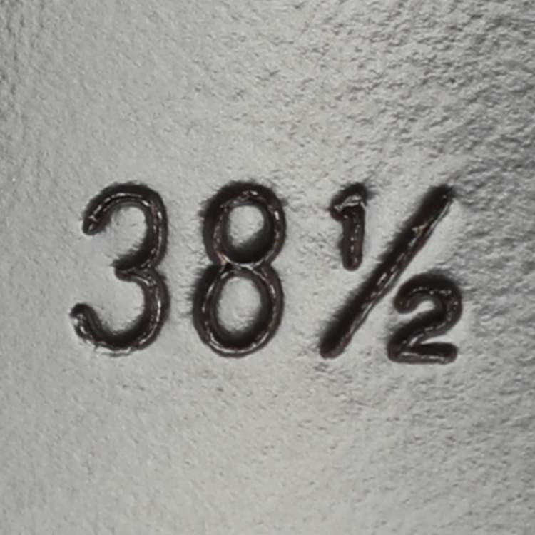 Pre Owned Saint Laurent Cassandra Size 38.5 Brown Leather Ankle Strap Sandals