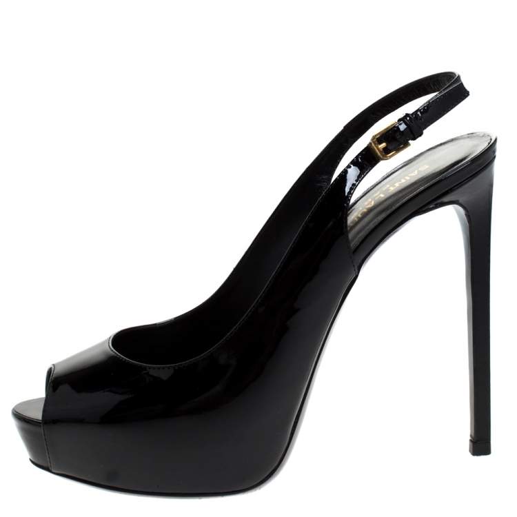 Louis Vuitton Leather Applique Embellished Platform Slide Sandals Size 40