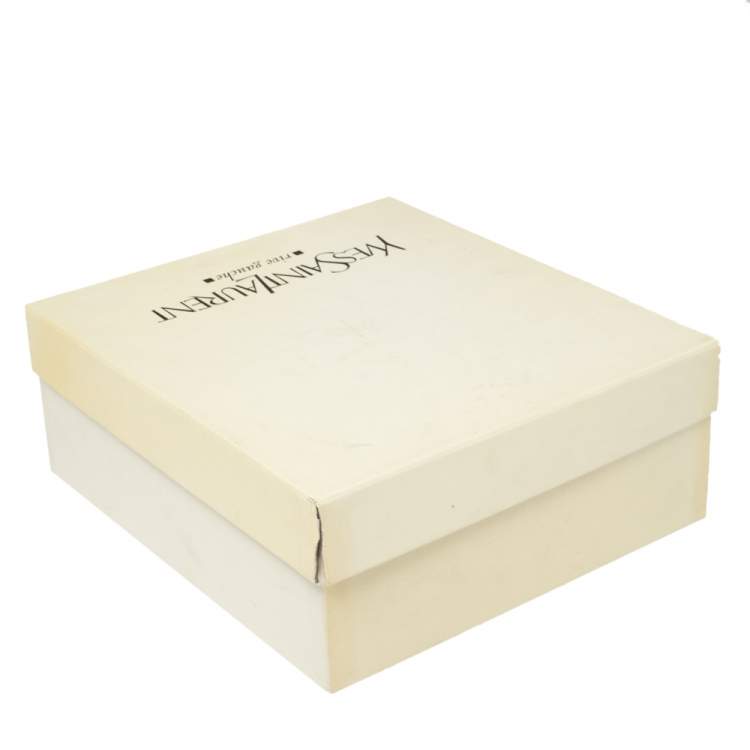 Pre Owned Saint Laurent Beige Suede Tribtoo Platform Pumps Size 41.5