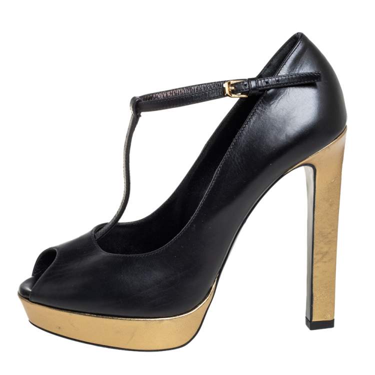 High Heel Shoes Saint Laurent Woman Color Black