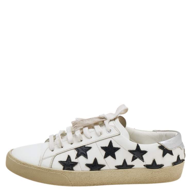 Saint Laurent Court Classic SL/06 Embroidered Sneakers In Smooth Leather  EU:41 | eBay