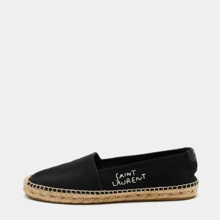 Saint Laurent Women's Logo-Embroidered Espadrilles