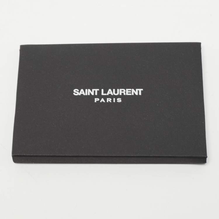 Pre Owned Saint Laurent White Patent Leather Tribute Platform Ankle Strap Sandals Size 37