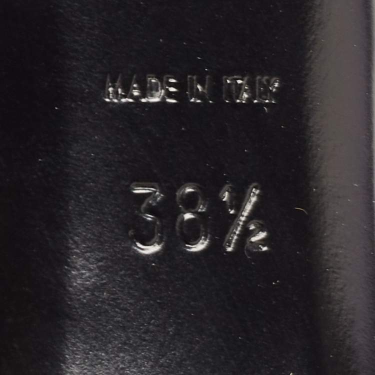 Pre Owned Saint Laurent Black Suede Anja Pumps Size 38.5
