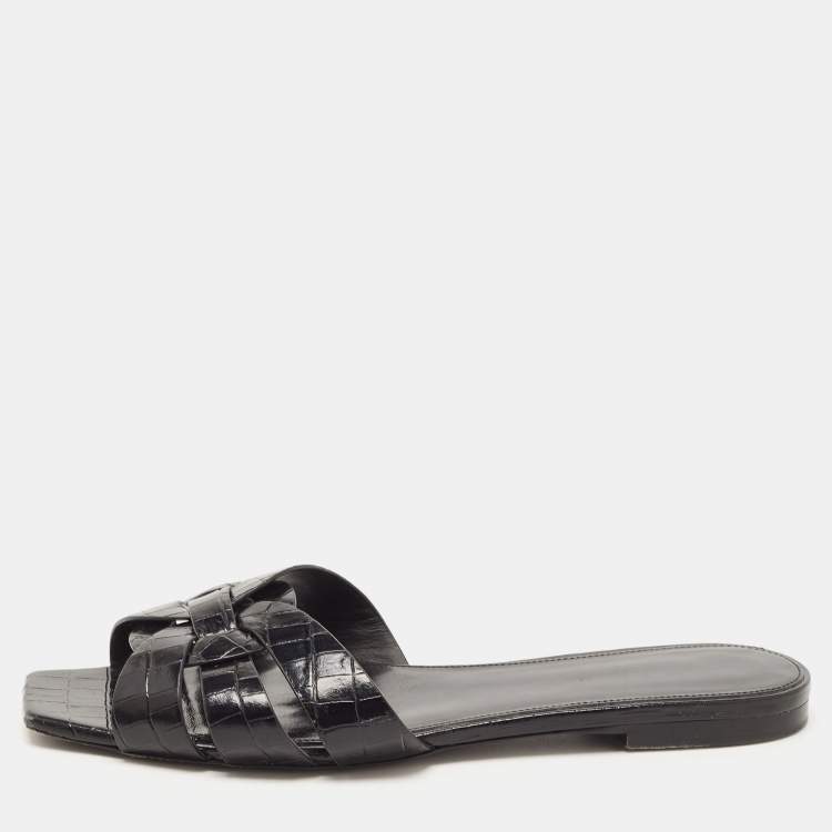 Saint laurent black outlet slides