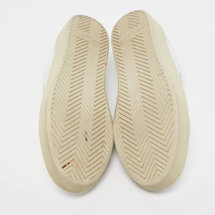 Pre Owned Saint Laurent  White Leather Court Classic Sneakers Size 37