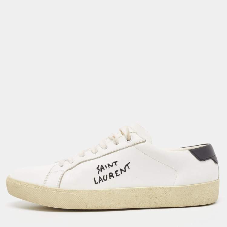 Saint laurent off shop white court classic sneakers