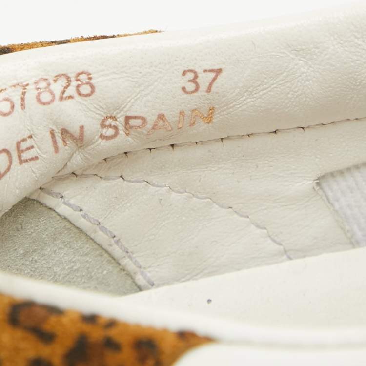 Pre Owned Saint Laurent White Leather Court Classic Sneakers Size 37