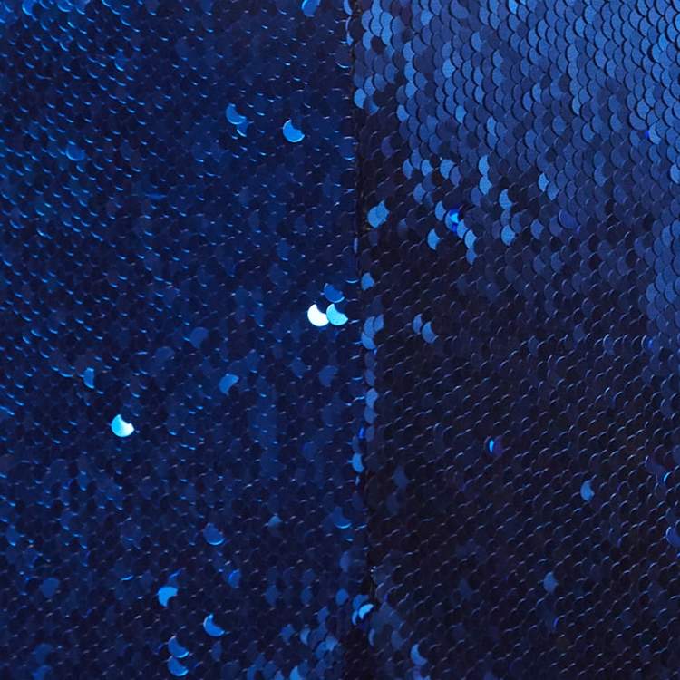 Pre Owned Sally Lapointe Royal Blue Sequin Pencil Skirt M