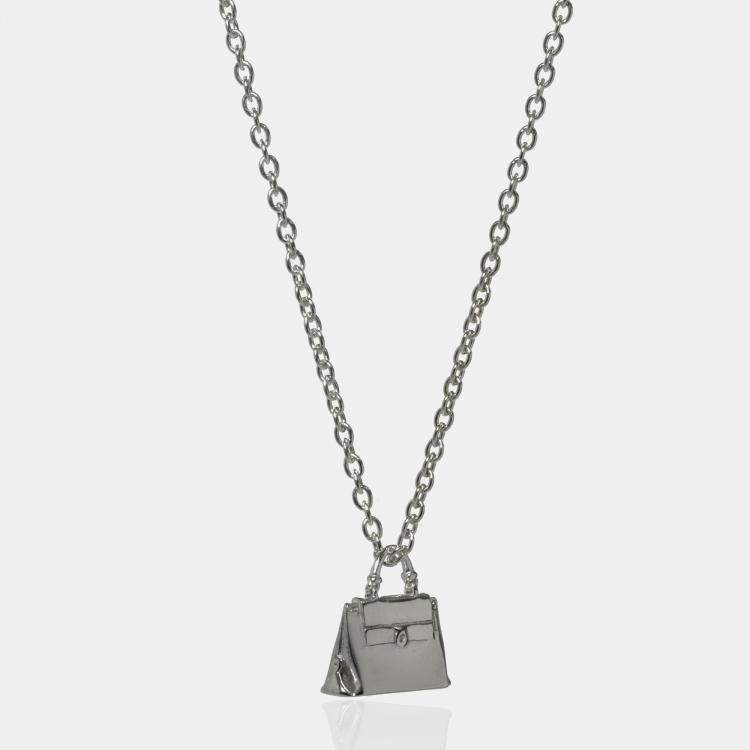 مملوكة مسبقًا Salvatore Ferragamo Charms Sterling Silver Pendant Necklace