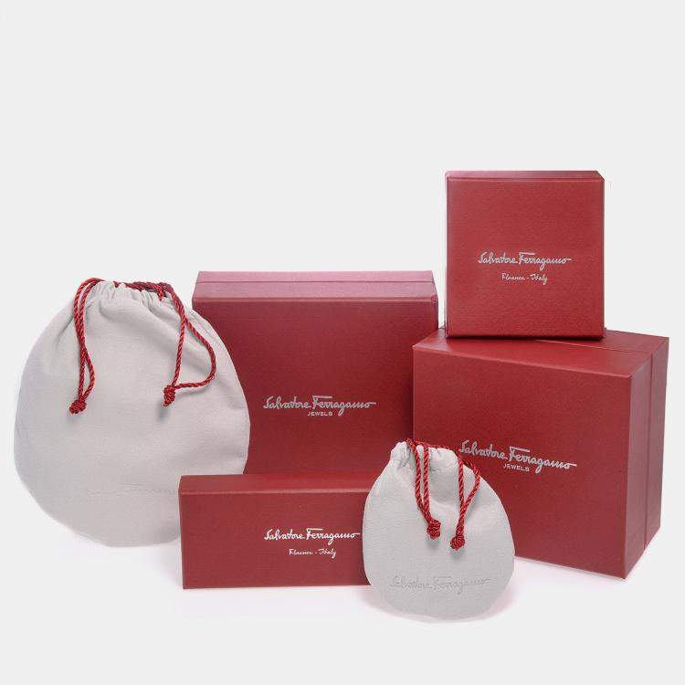 مملوكة مسبقًا Salvatore Ferragamo Charms Sterling Silver Pendant Necklace