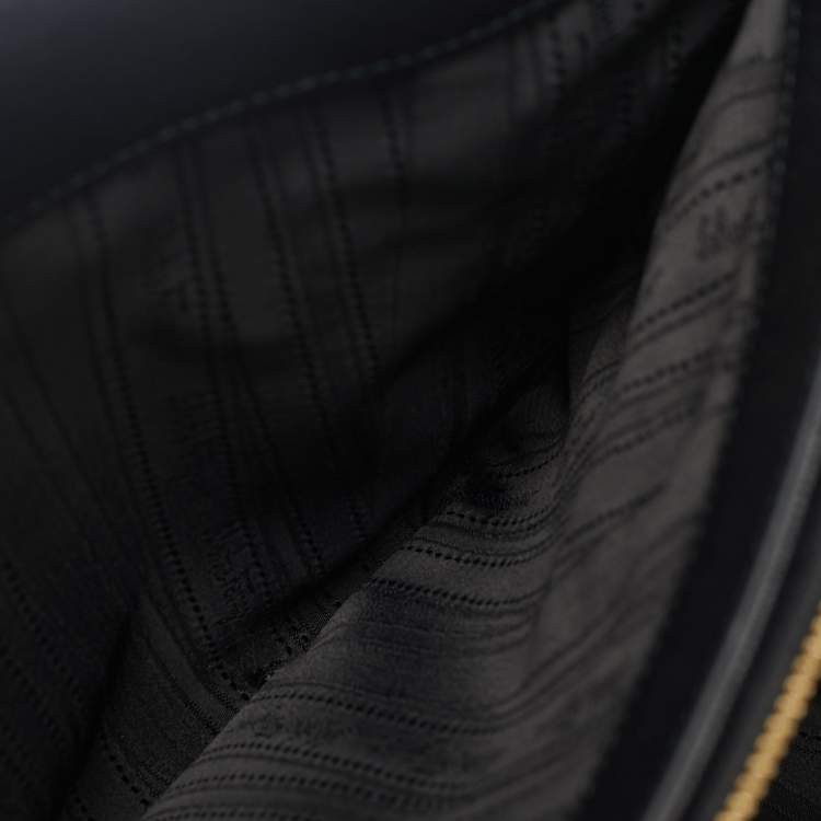 Pre Owned Salvatore Ferragamo Black Leather Beky Tote