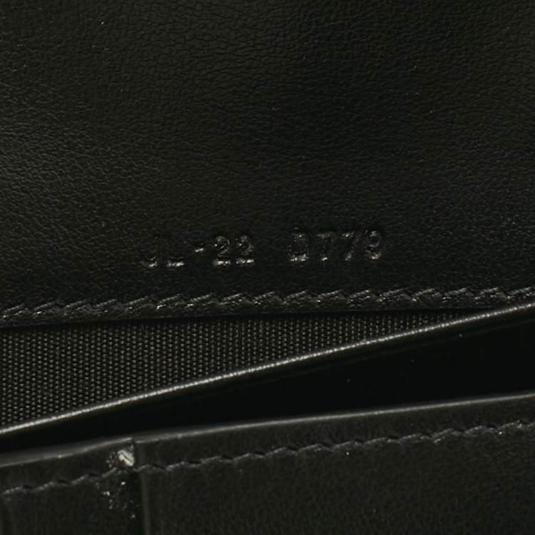 Pre Owned Salvatore Ferragamo Gold Leather Gancini Long Wallet