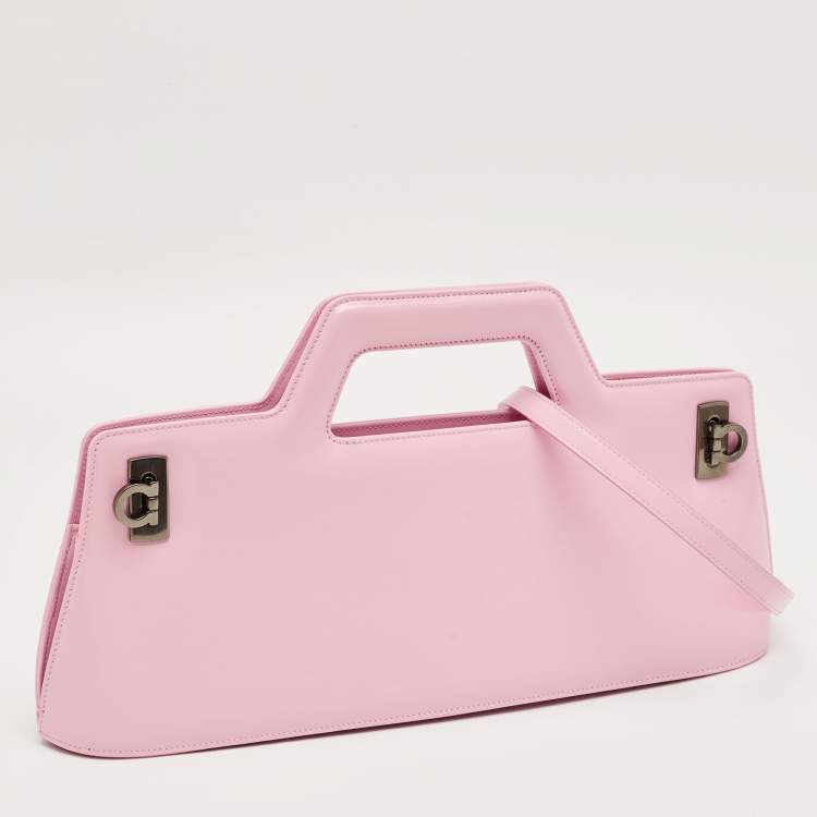 مملوكة مسبقًا Salvatore Ferragamo Light Pink Leather Wanda East-West Bag
